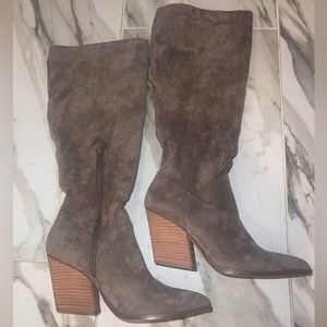MI.IM Suede Tall Block-heel Boots